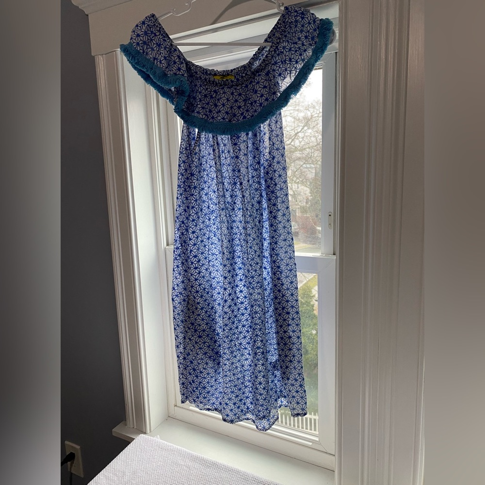 Roberta Roller Rabbit Off Shoulder Summer Dress Small